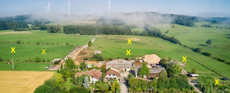 #Absolute Alleinlage mit Schwimmteich, Brunnen, Wohnen – Arbeiten – Hobby vereint. 36381 Schlüchtern