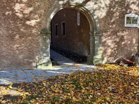 vom Garten/ Freisitz aus